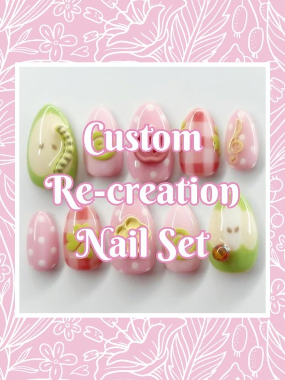 💅 Custom Re-Creation Press-On Nails (Made to Order)